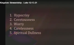 Kingdom Stewardship - Luke 12:13-21