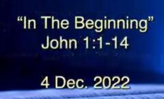 In the Beginning - John 1:1-14