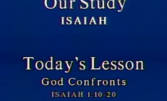 God Confronts - Isaiah 1:10-20