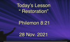 Restoration  -  Philemon 8-21
