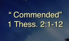 Commended - 1 Thessalonians 1:1-10