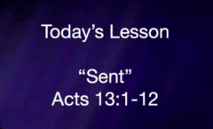 Sent - Acts 13:1-12